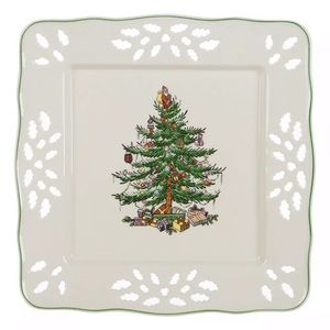 Spode Christmas Pierced Tray Collectable Holiday